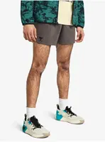Tmavě hnědé sportovní kraťasy Under Armour Pjt Rck Camp Short