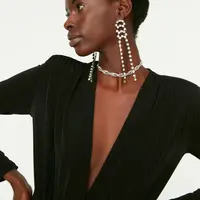 Dámský top Trendyol TPRAW22BD0161/Black