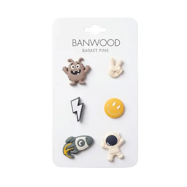 Banwood ozdoby na košík - Space