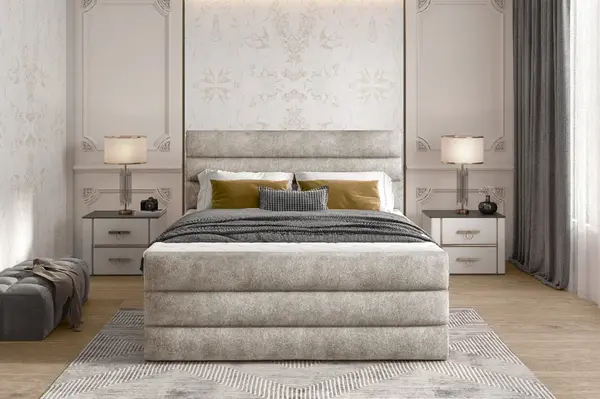 Boxspring Cande Rozměr: 140 x 200 cm, látka: Dora 21