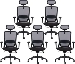 MERCURY 5PACK Ergonomická kancelářská židle SWIFT, černá (5ks)