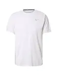 NIKE Funkčné tričko 'Stride'  sivá / biela