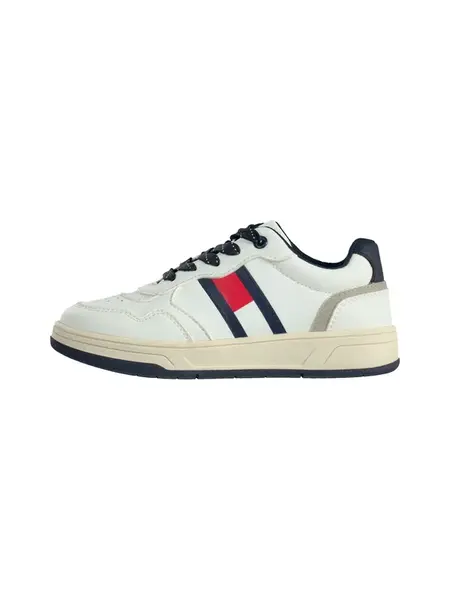 TOMMY HILFIGER Tenisky 'HAMPTON'  námornícka modrá / sivá / červená / biela