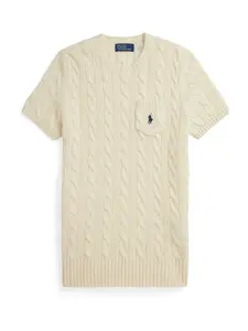 Polo Ralph Lauren Sveter  krémová / námornícka modrá