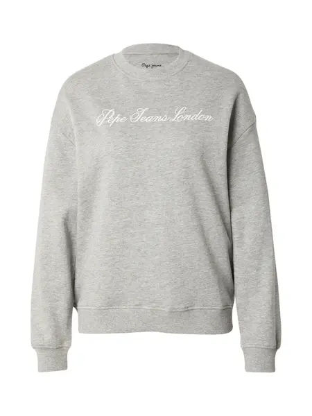 Pepe Jeans Mikina  sivá melírovaná / biela