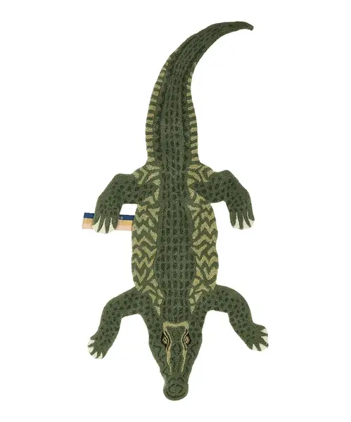 Doing Goods Vlnený koberec Doing Goods Coolio Crocodile 202 x 89 cm