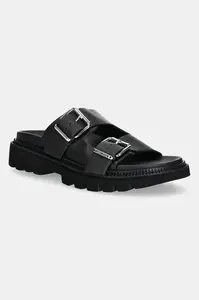 Tommy Jeans  Kožené šľapky  DOUBLE STRAP SANDAL