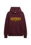 Superdry & Co Mikina 'Code'  oranžová / vínovo červená