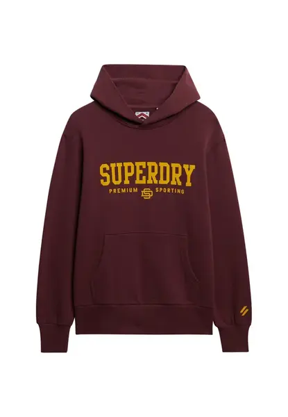 Superdry & Co Mikina 'Code'  oranžová / vínovo červená