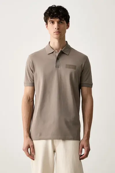 BOSS Green polo tričko pánske bavlnené Paddy Structure