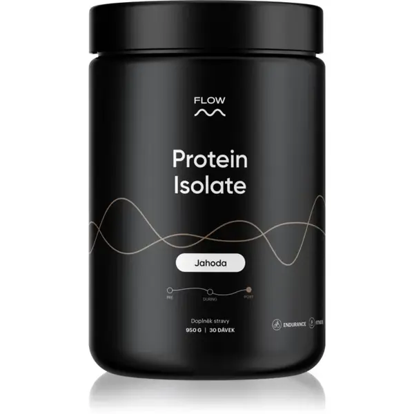 Flow Protein Isolate syrovátkový protein příchuť Strawberry 950 g