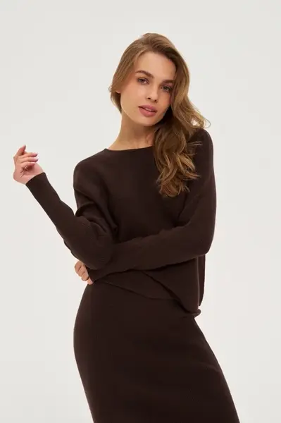 Marisse WOMEN'S SWEATER Z-SW-4801 BROWN