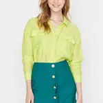 Trendyol Green Skirt With Woven Buttons