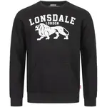 LONSDALE Mikina 'Kersbrook'  čierna / biela