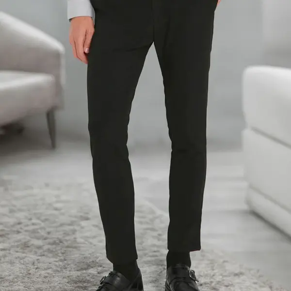 Trendyol černé slim fit italské chino kalhoty