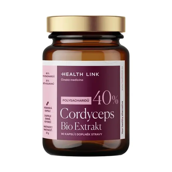 HEALTH LINK Bio cordyceps extrakt 90 kapslí