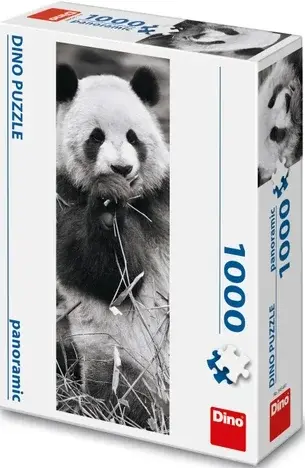 Puzzle Panda v trávě 1000 dílků panoramic