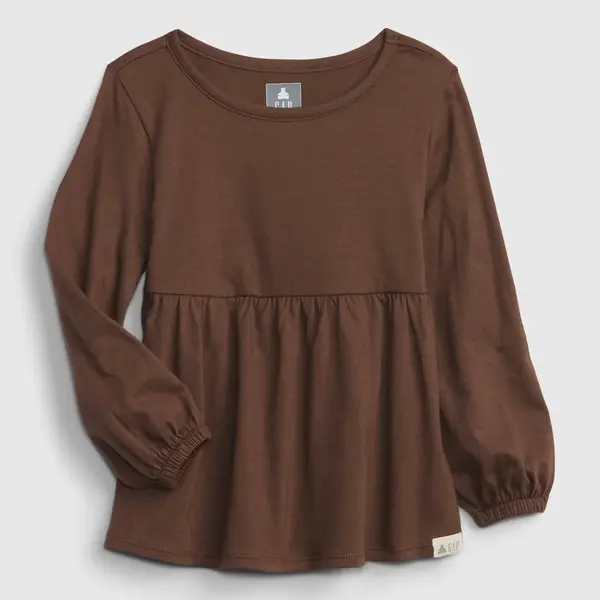 GAP Dětský nabíraný top organic - Holky