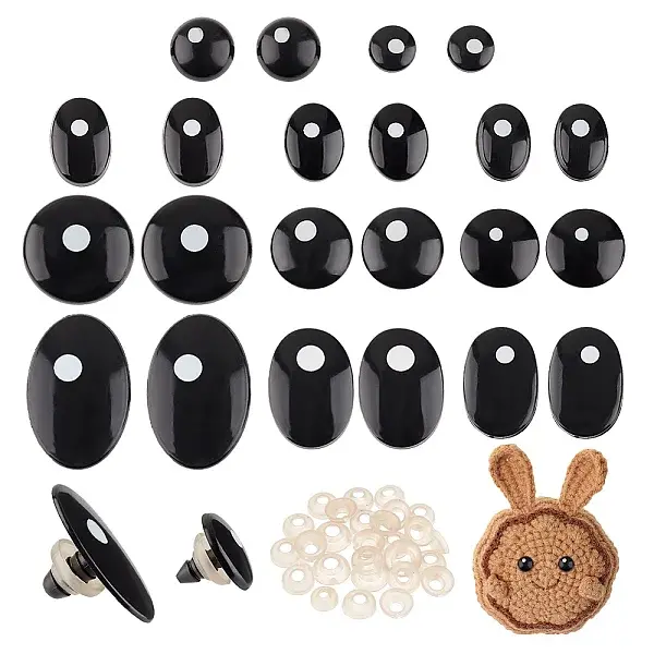 110 Sets 11 Styles Plastic Doll Craft Eyes