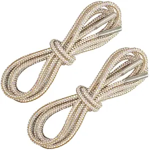 Resin Rhinestones & Alloy Drawstring Cord