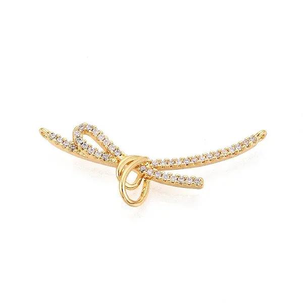 Brass Micro Pave Cubic Zirconia Pendants
