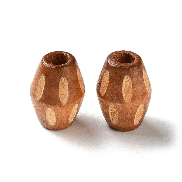 Schima Wood Carved European Beads