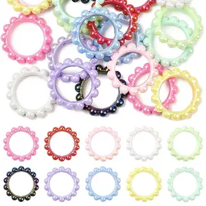 20Pcs 10 Colors Acrylic Bead Frame