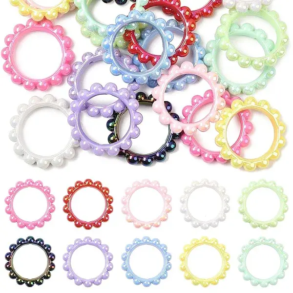 20Pcs 10 Colors Acrylic Bead Frame