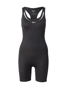 Reebok Športový úbor 'LUX'  striebornosivá / čierna