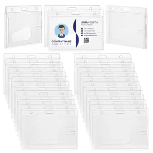 Rectangle Plastic ID Holder Cover
