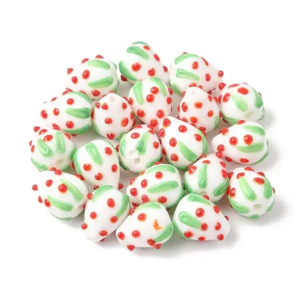 20Pcs Handmade Lampwork Bumpy Beads