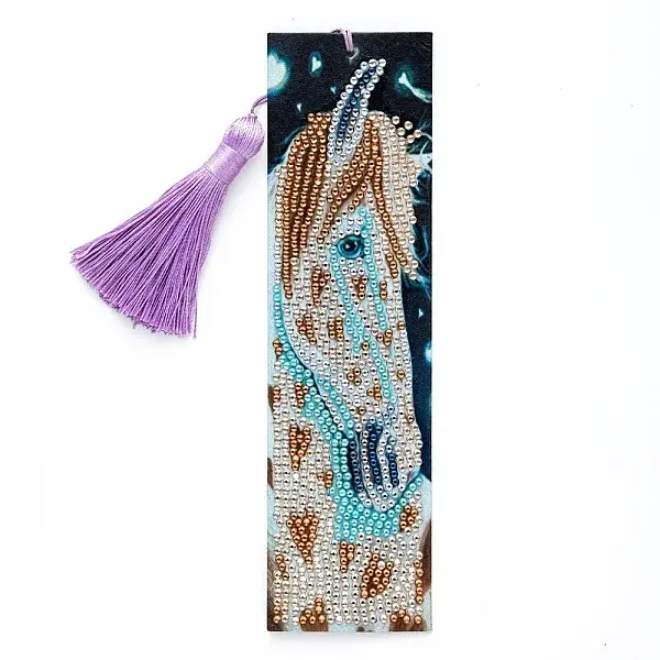 DIY Diamond Painting Bookmark with Tassel Pendants Kits