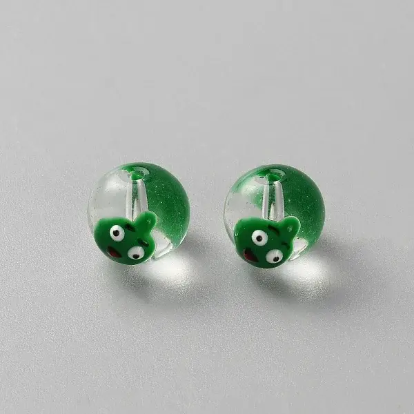 Round Handmade Lampwork Beads