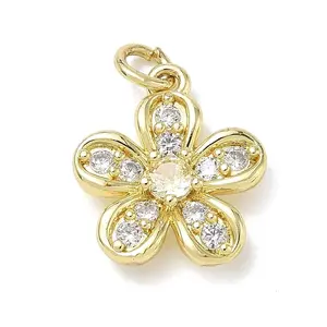 Brass with Rhinestone Pendants