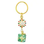 Christmas Woven Glass Keychains