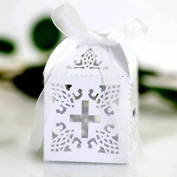 Cross Hollow Candy Paper Gift Boxes