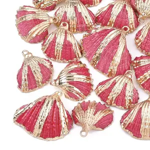 Spray Paint & Electroplate Sea Shell Pendants