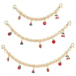 3Pcs Alloy Chain Short Bag Straps
