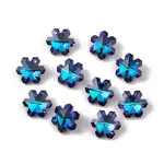 Electroplate Transparent Glass Pendants