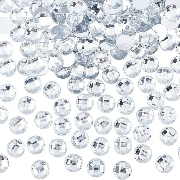 200Pcs Acrylic Rhinestone Cabochons