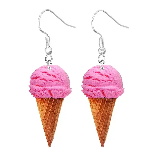 Acrylic Food Model Dangle Earrings
