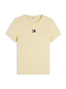 Tommy Jeans Tričko  svetložltá