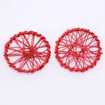 Wrapped Wire Iron Pendants