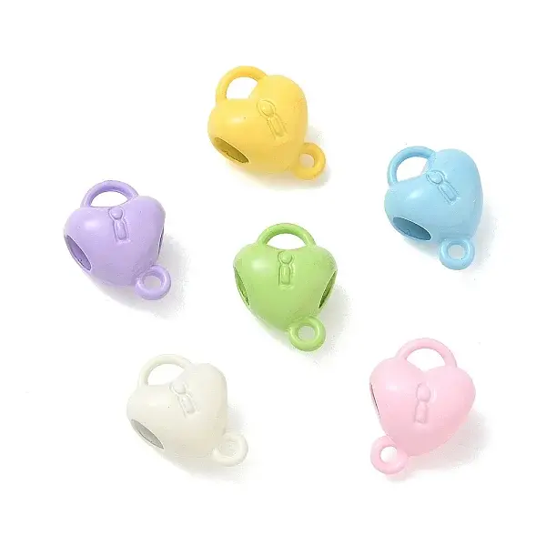 Spray Painted Alloy Connector Charms