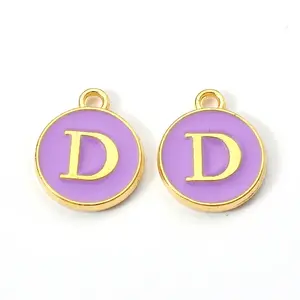 Golden Plated Alloy Enamel Charms
