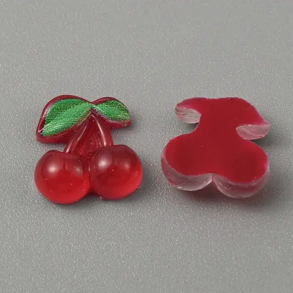 Cherry Resin Cabochons