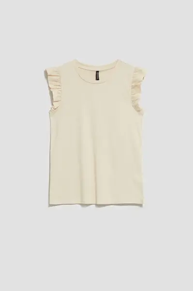 Marisse Women's T-Shirt L-Ts-4028 L.Beige
