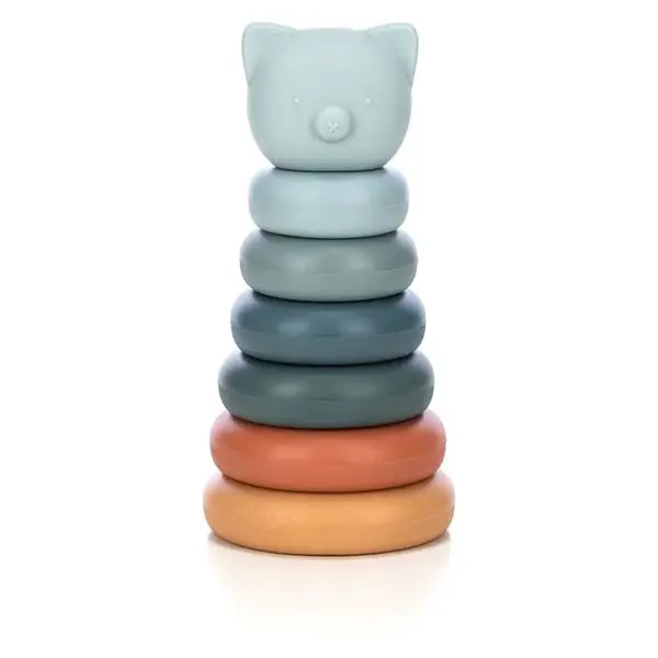 Drevená skladačka FreeON - modrý macko