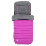 CuddleCo Comfi-Snug, Detský fusak páperový, 90x44cm, šedá/ružová