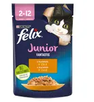 Felix Fantastic Junior kapsička pre mačiatka kura v želé 85 g